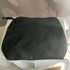 Versace Parfums Large Black Makeup Cosmetic  Bag Pouch Gold Zipper